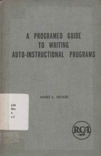 16150 - A Programed Guide To Writing Auto-instructional Programs