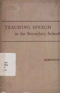 3445 - Teaching Speech In The Secondary School