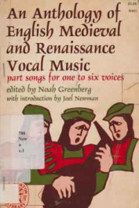 JMS080 - An Antholohgy Of English Medieval And Renaissance Vocal Music