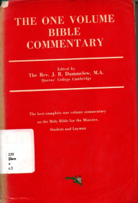 A Commentary On The Holy Bible Volume One