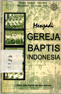 Menjadi Gereja Baptis Indonesia
