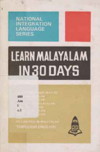 1110004 - Learn Malayalam In 30 Days