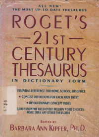 1911188 - Roget's 21 St Century Thesaurus In Dictionary Form