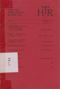 1911915 - Harvard Theological Review