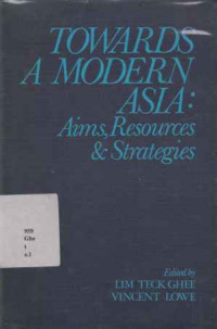 2011093 - Towards A Modern Asia: Aims, Resaources & Strategies