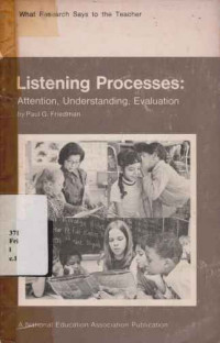 22923 - Listening Processes: Attention, Undertanding, Evaluation