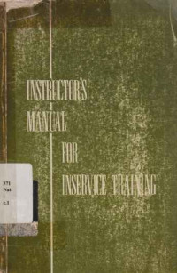 22943 - Instructor' S Manusl For Inservice Training