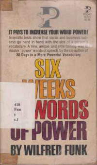 2501019 - Six Weeks To Words Of Pawer