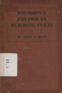 3047 - Religion A Factor In Building Texas