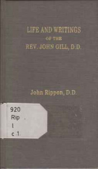 31258 - Life And Writings Of The Rev.john Gill,d.d.