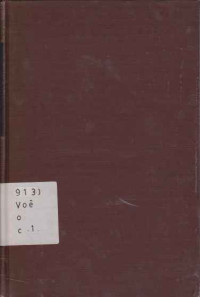 3589 - Order And History. Vol. I - Israel And Revelation