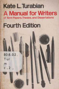 36255 - A Manual For Writers Of Terms Papers, Theses, And Dissertations Sixth Edition