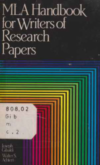36785 - Mla Handbook For Writers Of Reserch Papers