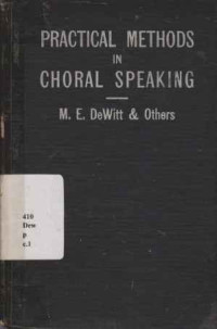 8542 - Practical Methods In School Speaking