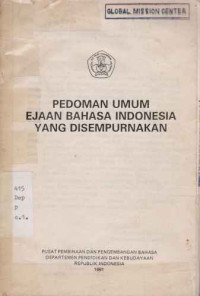 MSI206 - Pedoman Umum Ejaan Bahasa Indonesia Yang Disempurnakan