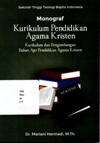 Monograf Kurikulum Pendidikan Agama Kristen