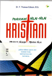 Pendidikan Nilai-nilai Kristiani