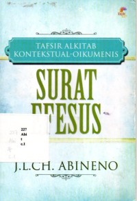 Surat Efesus: Tafsir Alkitab Kontekstual-Oikumenis
