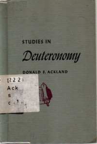 Studies In Deuteronomy