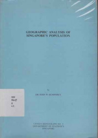 1911918 - Geographic Analysis Of Singapore's Population